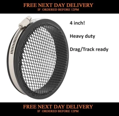 Filtro de aire Turbo Shield 4" 102mm 100mm Turbo Shield malla arrastre pista Turboguard FUERTE - Imagen 1 de 3