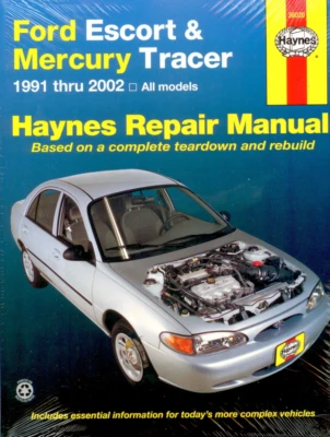 Manual Ford Escort Mercury Tracer 1991-2002 Haynes taller servicio reparación - Imagen 1 de 4