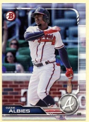 2019 Bowman Ozzie Albies baseball card #96 Atlanta Braves - Image 1 of 2