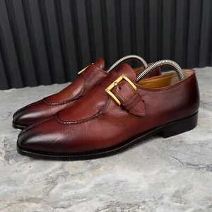 StefanoBi Berluti Monk Strap Dress Derby Patina Brown Leather 7 OS 8 US 41 EUR - Bild 1 von 10