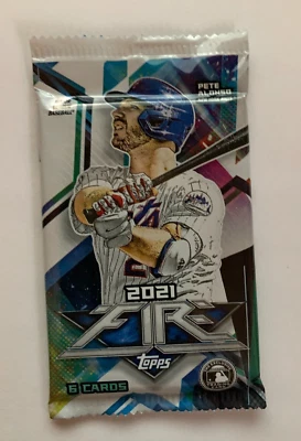 MLB BASEBALL-2021 Topps Fire-One 5 Card Pack-Inserts,Rookies,Autos?? - Image 1 of 2