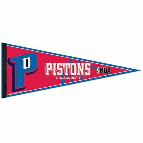 Detroit Pistons NBA Full Size 12x30 Felt Pennant - Red Cover