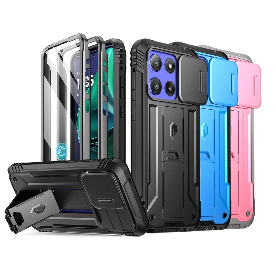 Funda Poética Integrada Cámara Deslizable Pantalla Para Moto G Stylus 5G 2025/2024 Foto 1 de 4