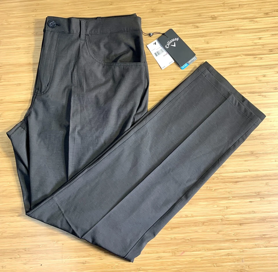 Callaway Men's Everplay 5-Pocket Golf Pant Khaki Heather 34W x 30L