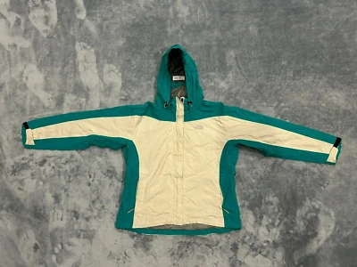 THE NORTH FACE WOMENS JACKET LARGE GREEN / WHITE SNOWBOARDING HOODED SKI - Image 1 of 4