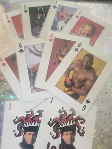 BOOKER, DDP, ERIC BISCHOFF - 1999 WCW/NWO HEART/SPADE/DIAMOND/CLUB PLAYING CARDS - Picture 1 of 5