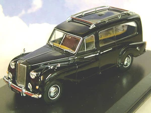 SUPERB OXFORD DIECAST 1/43 AUSTIN PRINCESS FUNERAL HEARSE IN BLACK APH001 - Picture 1 of 2