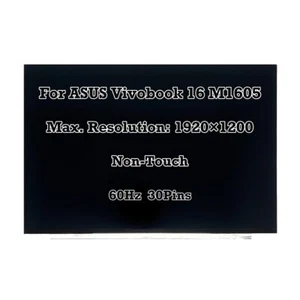 16" 16:10 IPS 1920x1200 LCD Screen Display for ASUS Vivobook 16 M1605YA-MB055W - Picture 1 of 5