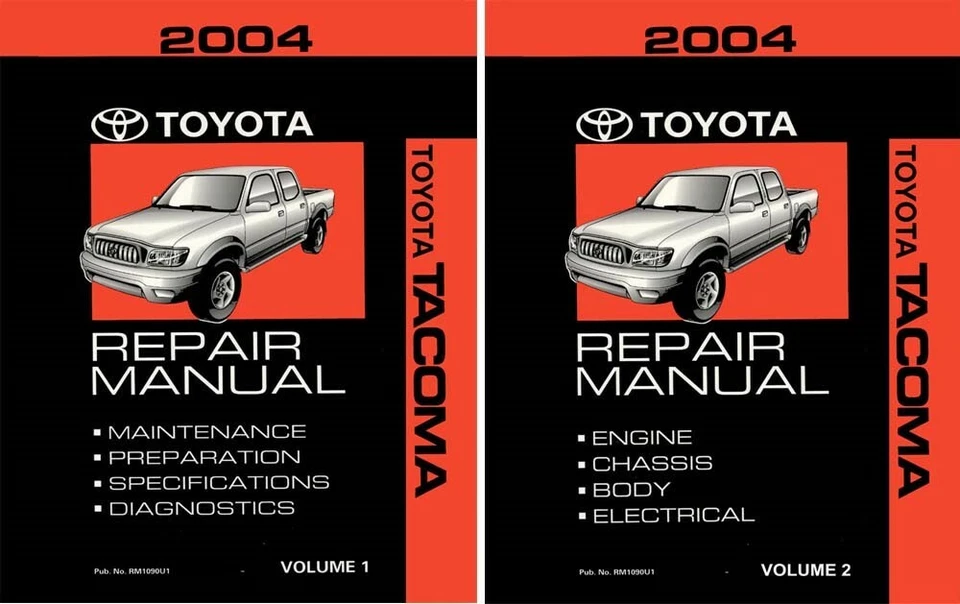 2004 Toyota Tacoma Shop Service Repair Manual Book - Image 1 of 1