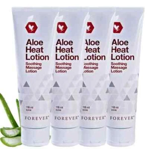 Forever Living Aloe Heat Lotion || Pack of 4 || Soothing Massage Lotion - Picture 1 of 4