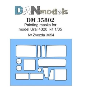 DAN Models 35802 Scale 1:35 Painting Masks For Model Kit Ural-4320, Zvezda Kit - Picture 1 of 6