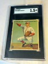 1933 GOUDEY #202 CHARLES LEO (GABBY) HARTNETT SGC 1.5 FR BASEBALL CARD.