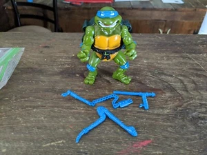 1991 TMNT Talkin Leo Action Figure Teenage Mutant Ninja Turtles Leonardo - Picture 1 of 2