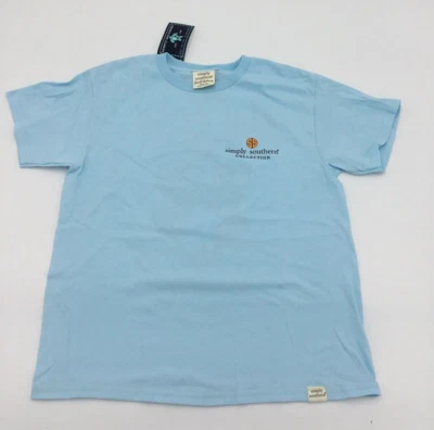 Simply Southern Collection Owl good Youth T-Shirt, Light Blue, Medium - Image 1 of 3