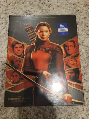 THE HUNGER GAMES 4-Film 4K UHD Blu-ray Digital STEELBOOK Collection Best Buy NEW - Image 1 of 4