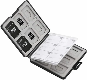 ELECOM SD case plastic SD 12 sheets + microSD 12 sheets storage  CMC-SDCPP24BK - Picture 1 of 6