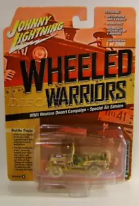 SECONDA GUERRA MONDIALE WILLYS MB JEEP CHASE V/A GUERRIERI SU RUOTE MILITARI JOHNNY LIGHTNING 2022 - Foto 1 di 5