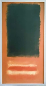 Mark Rothko, abstraktes Bild (Repro auf Leinwand) Untitled (MKR-74) von gerahmt - Bild 1 von 3