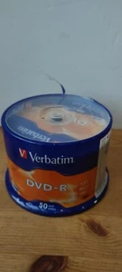 Verbatim DVD-R Blank Recordable Discs 120 Mins 4.7GB 16x Speed Spindle 50 Pack - Picture 1 of 7