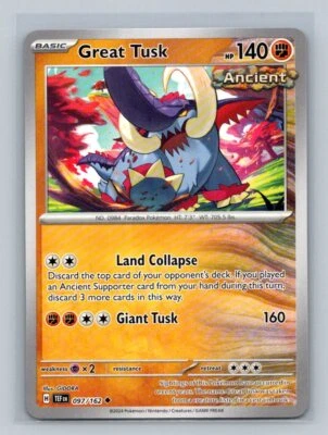 Great Tusk SV05: Temporal Forces 097/162 Near Mint NM - Image 1 of 2