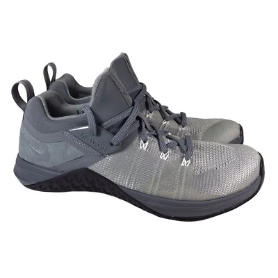 Nike Metcon Flyknit 3 Zapatos de Entrenamiento Gris Fresco Negro AQ8022-002 Hombres Talla 7 Foto 1 de 4