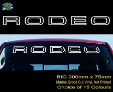 RODEO  4x4 Ute Windscreen Canopy Stickers 900mm suit Holden