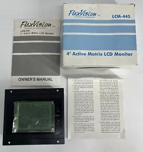 Flexvision by AUDIOVOX LCM-445 4"" Monitor LCD VINTAGE auto camion schermo furgone 12v - Foto 1 di 4