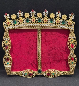EXCEPTIONAL & ANTIQUE JEWELED FRAME C 1890 - Picture 1 of 8