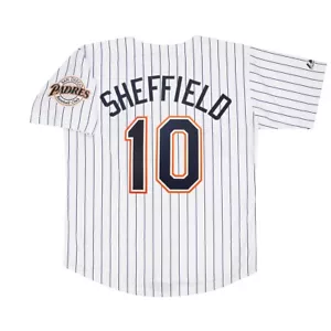 Gary Sheffield San Diego Padres 1993 Home White Jersey w/ Team Patch Men S-3XL - Picture 1 of 4