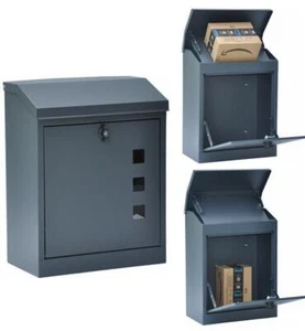 Briefkasten Postkasten Wandbriefkasten Paketbox Postbox Paket STAHL Mailbox - Bild 1 von 1
