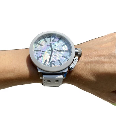 $675 TW Steel Ceo Canteen Mother Of Pearl Dial 50 mm Unisex Oversized Watch New - Image 1 of 4