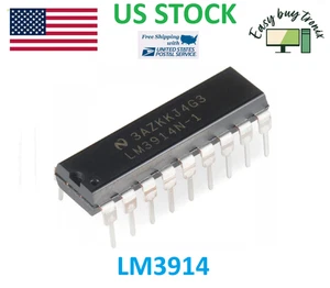 5pcs LM3914N-1 LED Bar Chart Display Driver Inline DIP-18 LM3914 LM3914N IC - Picture 1 of 2