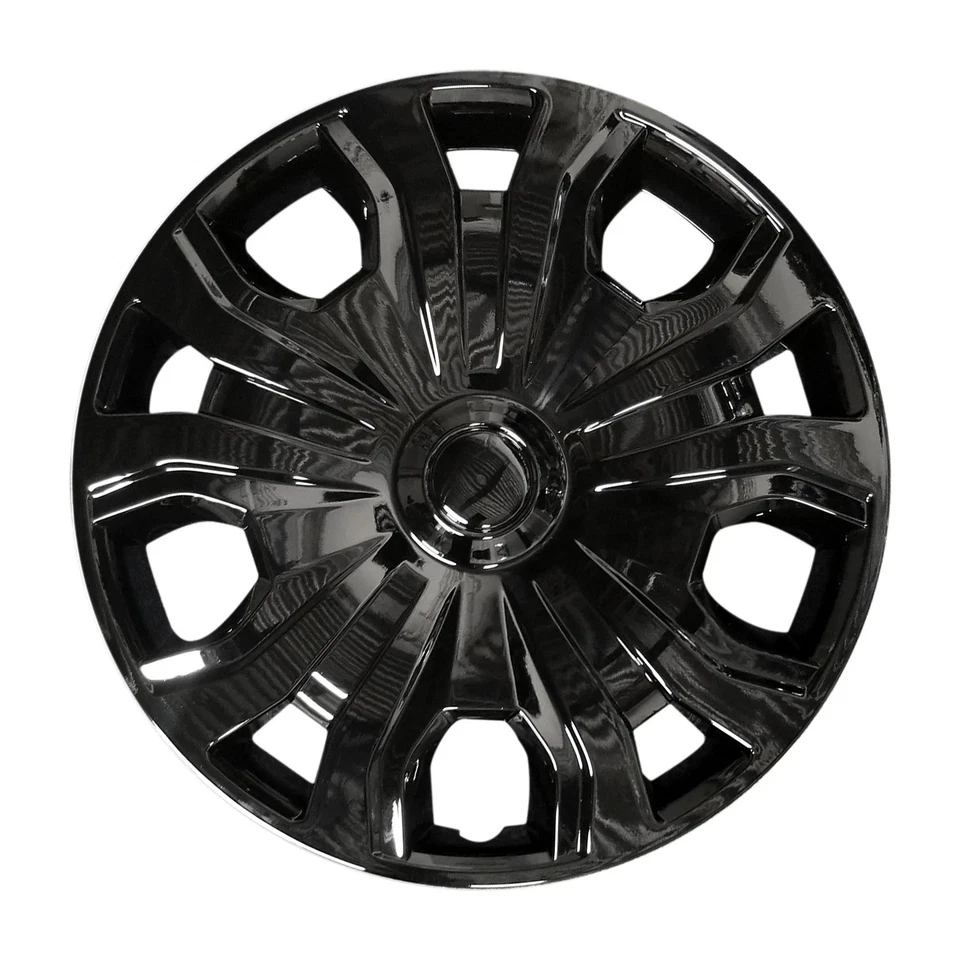 Gloss Black ABS Wheel Covers Set of 4 Fits 2019 Ford Transit-150 - Image 1 of 1
