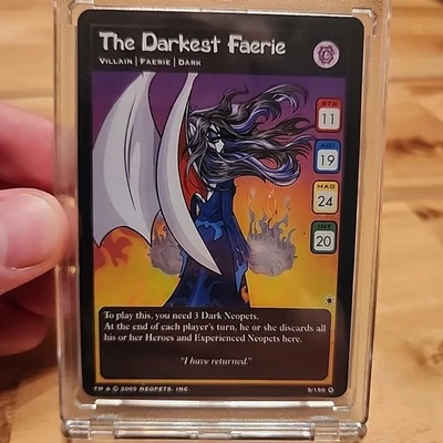 Neopets 2005 The Darkest Faerie 5/150 Neopets TCG WOTC Holo Ultra rare  - Image 1 of 4