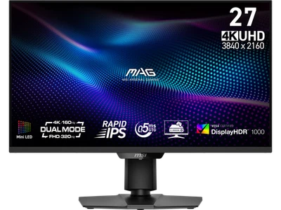 MSI MAG 274UPDF E16M 27" 4K UHD Mini-LED Gaming Monitor 3840x2160 160Hz 0.5ms - Image 1 of 4
