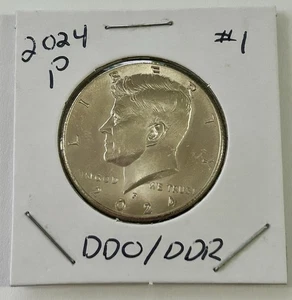 2024 P BU Kennedy half Dollar DDO & DDR Error Coin - Picture 1 of 15