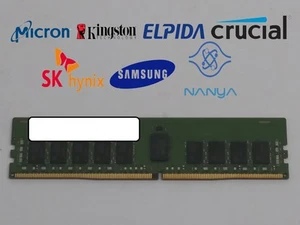 Lot of 5 Major Brand 8 GB DDR4-2133P PC4-17000R 1RX4 1.2V DIMM Server RAM - Picture 1 of 2