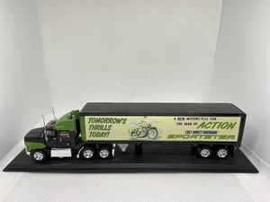 Remolque tractor Harley-Davidson Sportster Matchbox-coleccionable Ford Aeromax-1957 - Imagen 1 de 7
