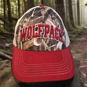 NC State WOLFPACK cap North Carolina State University Cornfield Camouflage hat - Picture 1 of 9