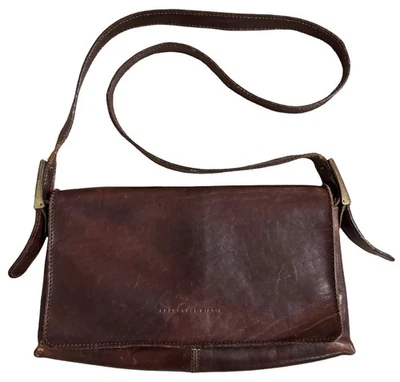 Bolso de hombro de cuero italiano Francesco Biasia vintage hecho en Italia Foto 1 de 4