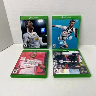 FIFA 18 19 20 21 Xbox One Video Game Bundle Soccer Football - Image 1 of 4