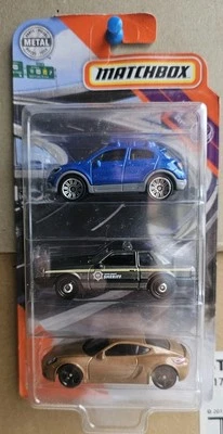 MATCHBOX 2020 MBX HIGHWAY 3 PACK FORD FIAT PORSCHE NEAR MINT UNOPENED BOX - Image 1 of 4