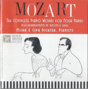 MOZART - DAS KOMPLETTE KLAVIERWERK FÜR VIER HÄNDE - MISHA & CIPA DICHTER - CD - Bild 1 von 1
