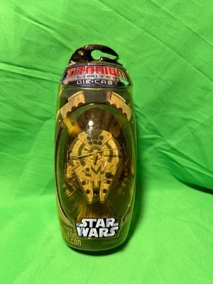 Brand New Star Wars Titanium Series Die-Cast Millennium Falcon - Image 1 of 2