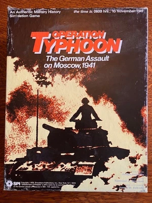 SPI  Operation Typhoon War Game  Box, Used/Incomplete. - Image 1 of 4