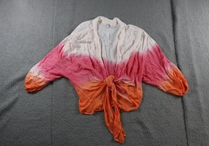 Young Fabulous & Broke Top M Multi CARMEN OMBRE KIMONO MANGA CORBATA DELANTERA Nuevo - Imagen 1 de 7
