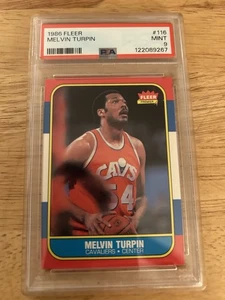 PSA 9 - 1986-87 Fleer Basketball Melvin Turpin #116 - Bild 1 von 1