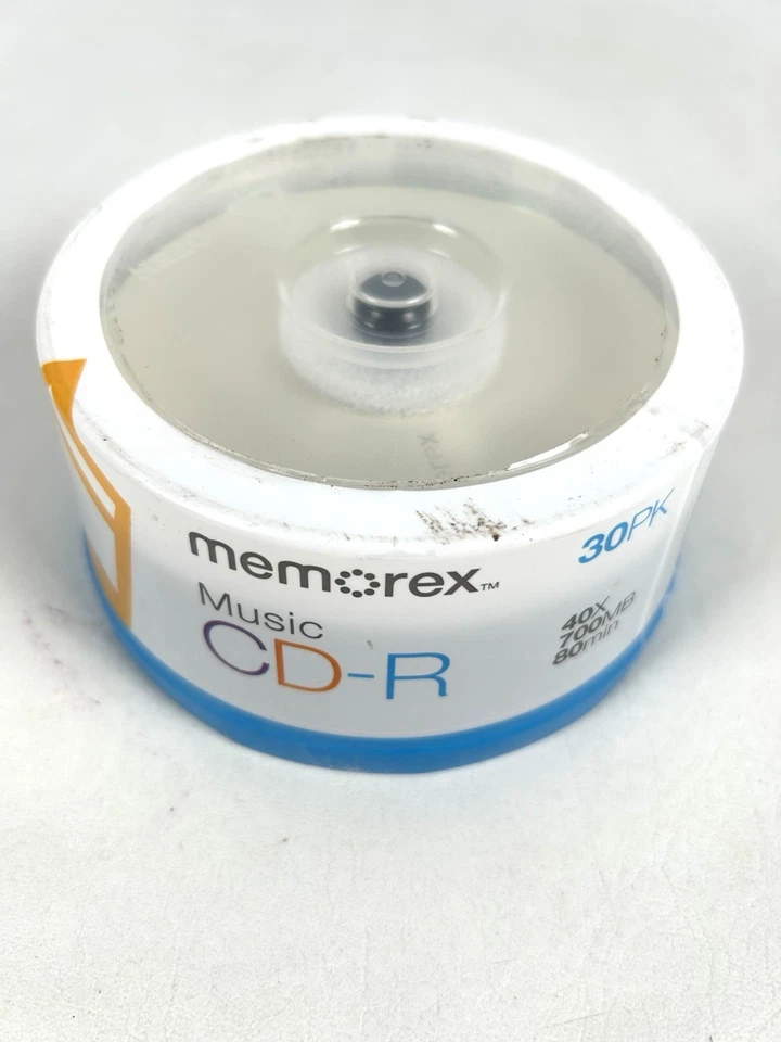 Memorex Cool Colors CD-R, 30 Pack, 40X 700 MB 80 Min, Music *NEW & SEALED* - Image 1 of 1