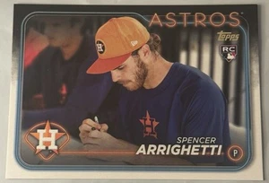 SPENCER ARRIGHETTI Golden Mirror Image Variation Rookie! 2024 TOPPS UPDATE #US52 - Picture 1 of 2