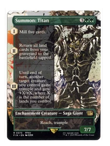 Summon: Titan (Borderless) R 373 Regular Final Fantasy MTG NM - Picture 1 of 2